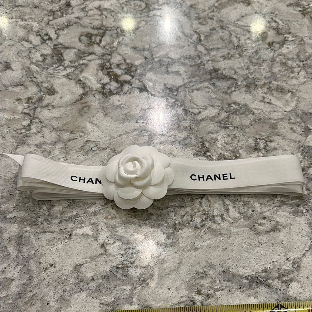🎀 Chanel 1-Inch Ribbon - 165 Inches with Camellia Flower